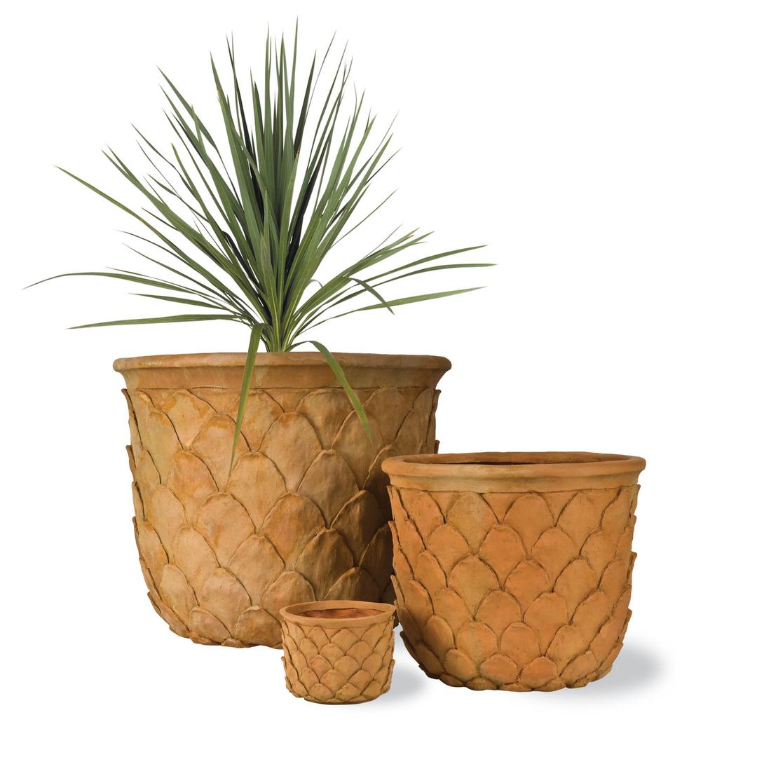 Capital Garden Pineapple 31" Round Fiberglass Planter Pot