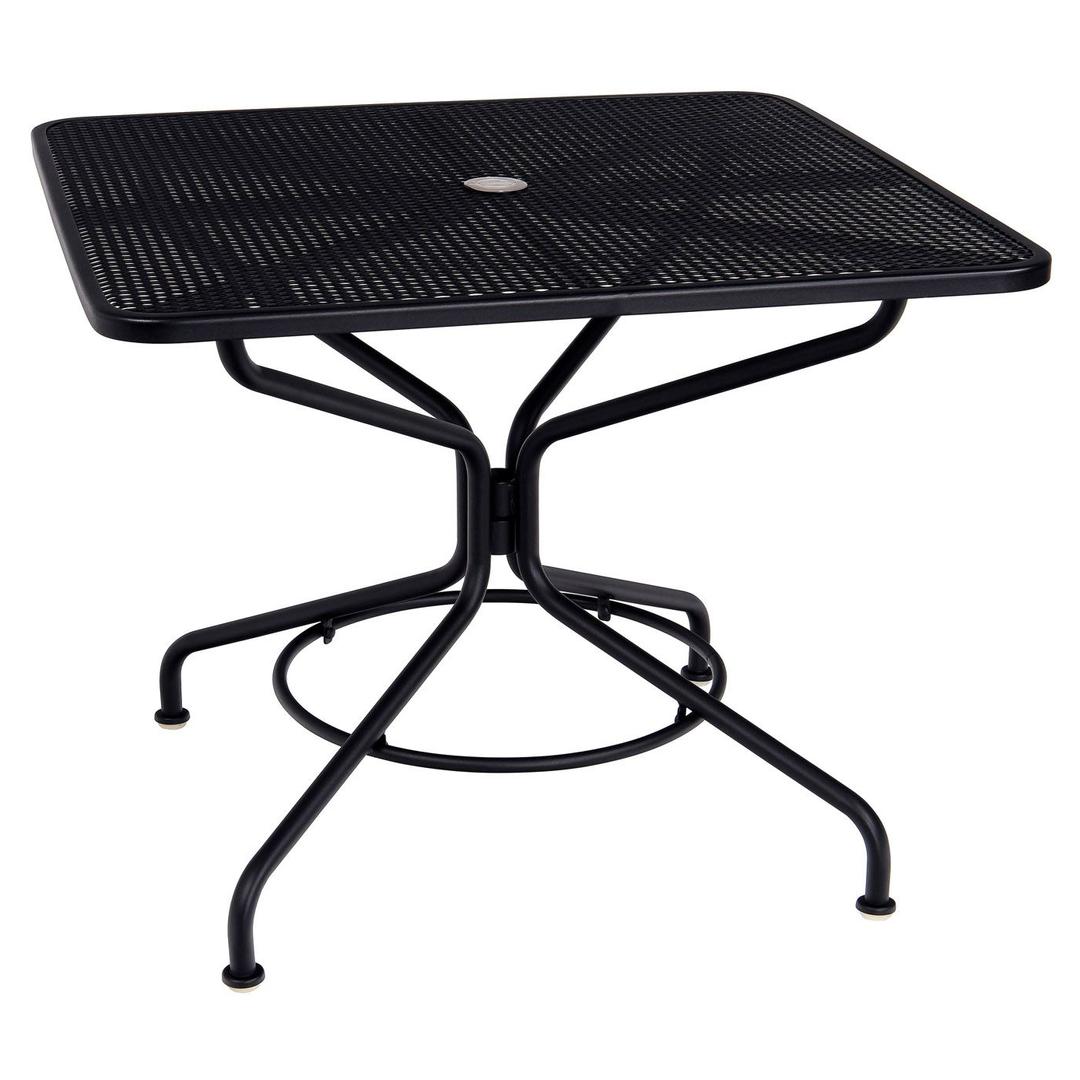 Woodard Cafe Series 36" Iron Mesh Top Square Dining Table