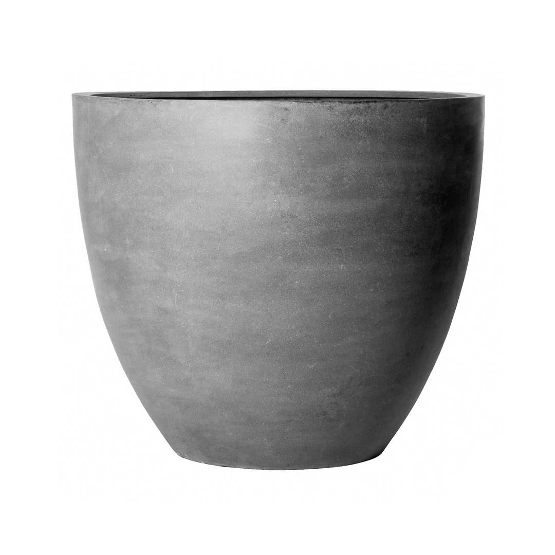 Pottery Pots Natural Jumbo Jesslyn 44" Round Fiberstone Planter Pot - Grey