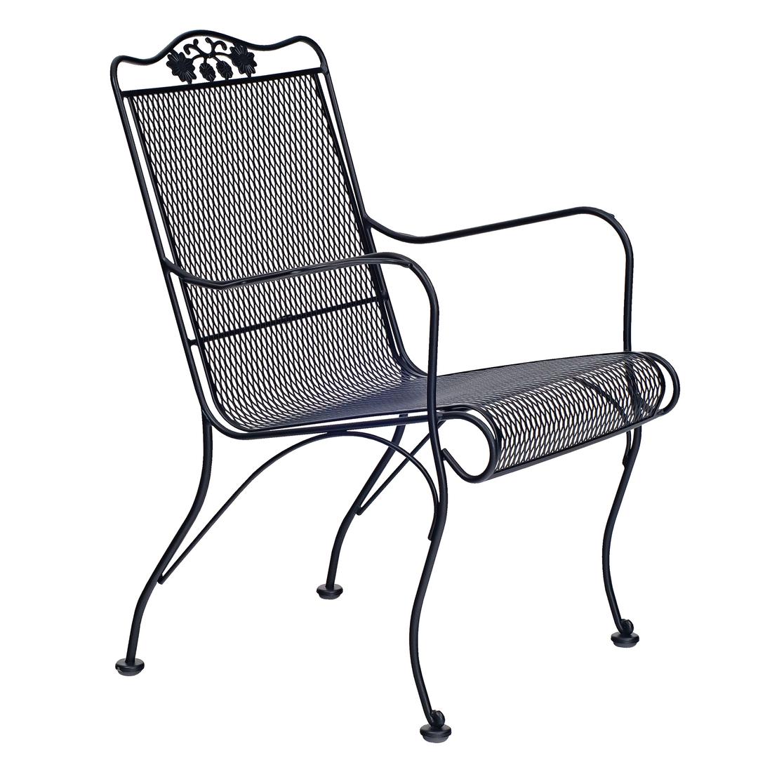 Woodard Briarwood Iron High Back Lounge Chair