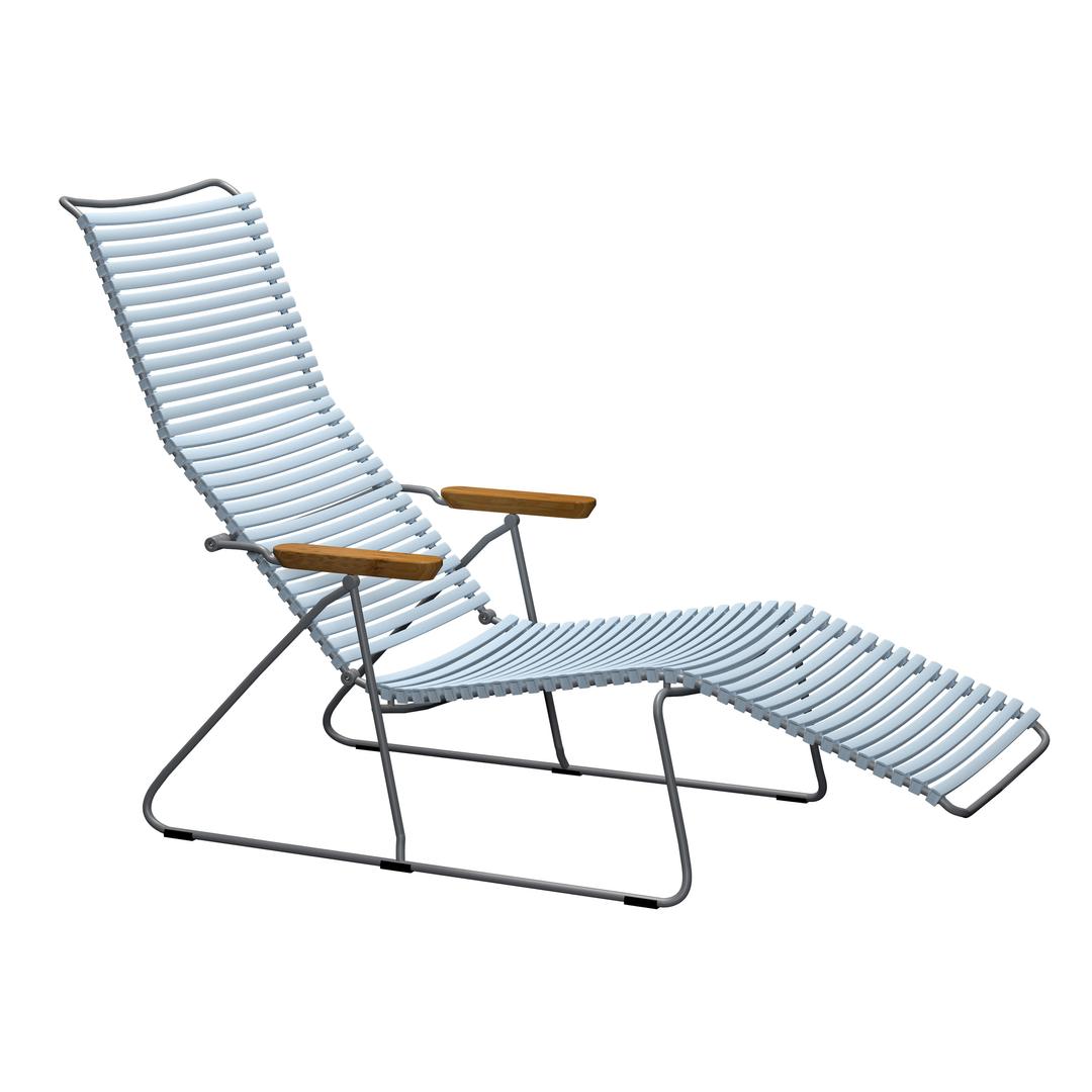 Houe Click Steel Sunlounger Chaise Lounge