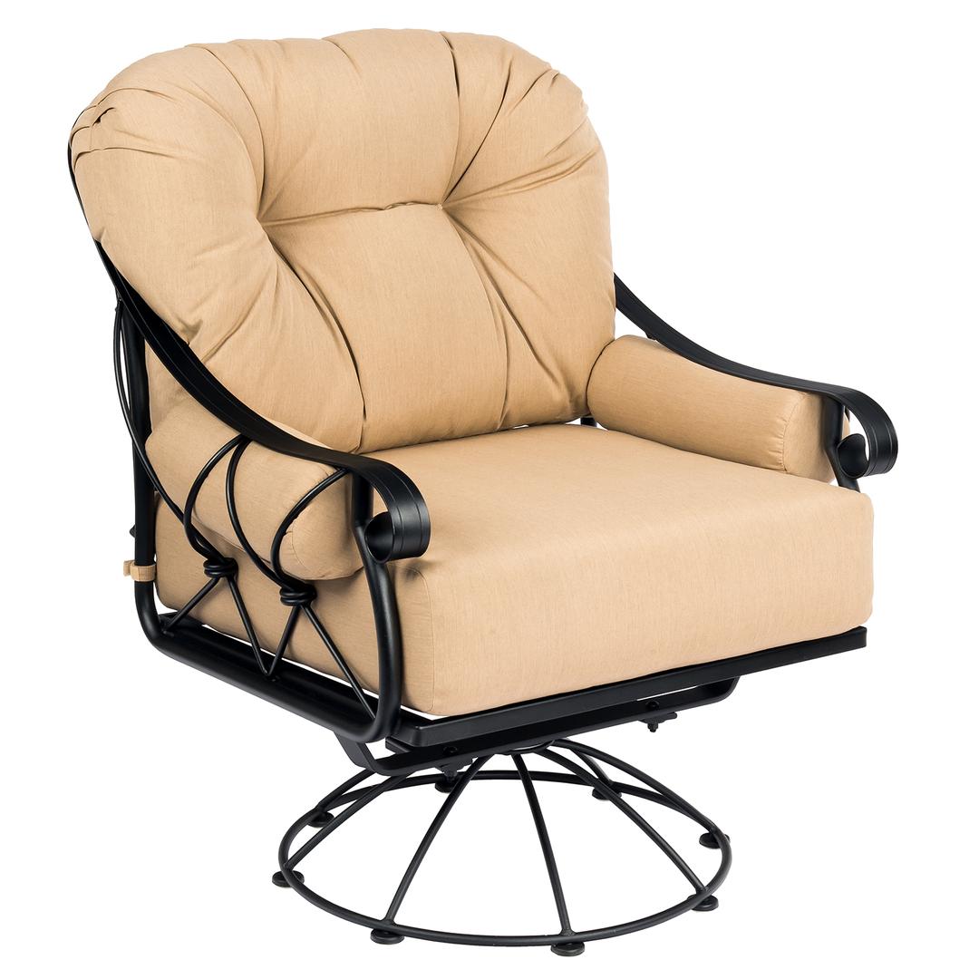 Woodard Derby Iron Swivel Rocking Lounge Chair