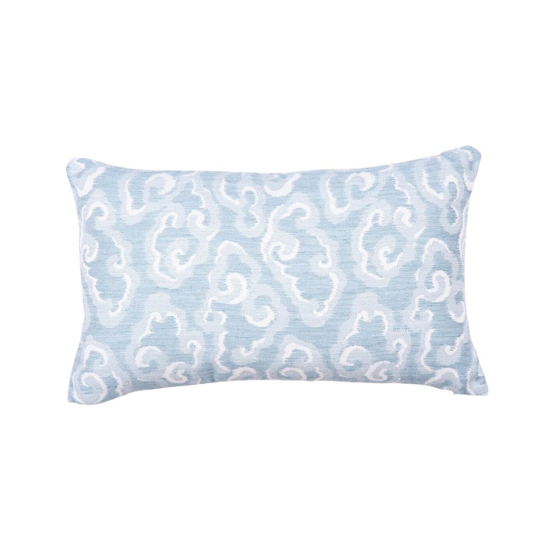 Classic Cushions 20" x 12" Celestine Sky Lumbar Sunbrella Outdoor Pillow