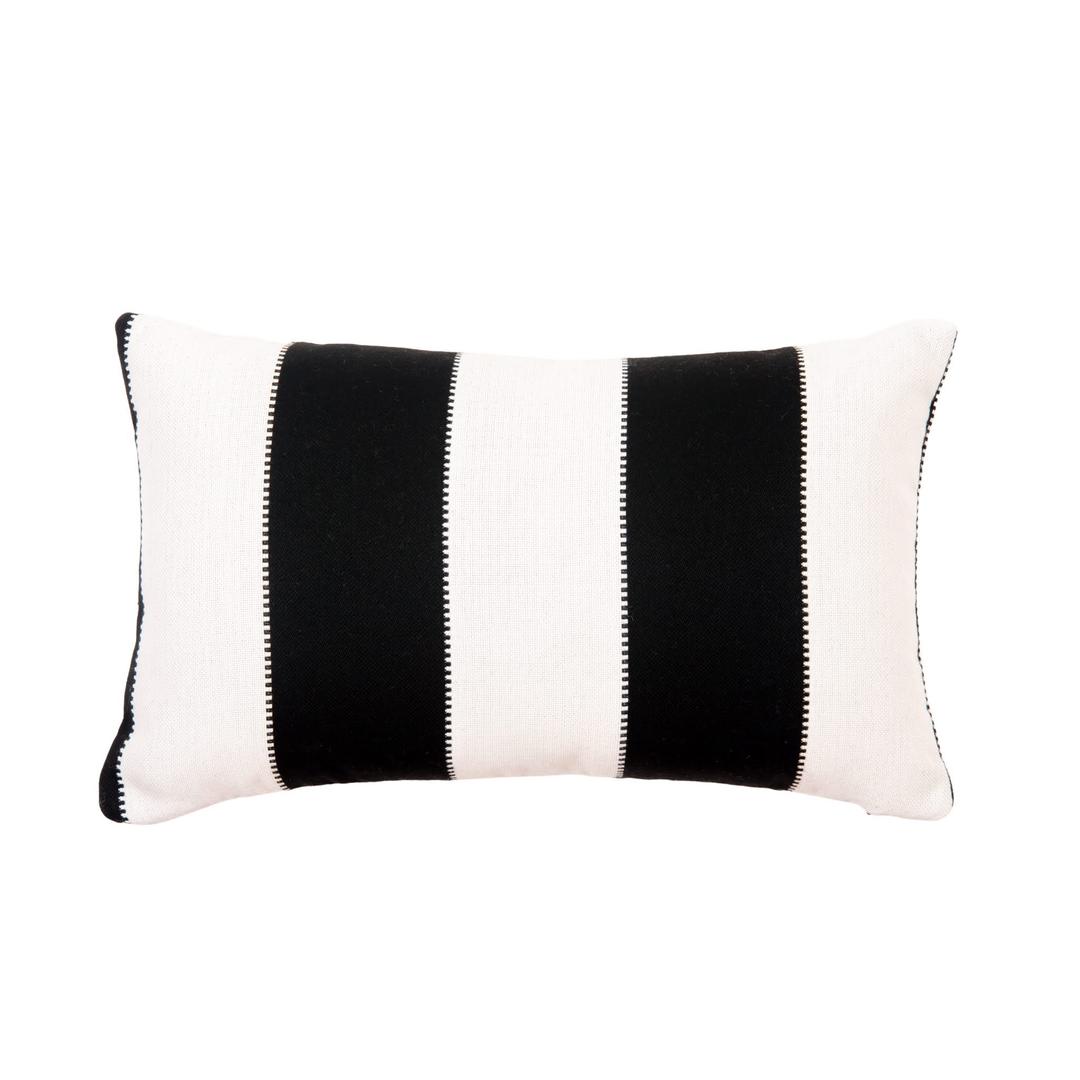 Classic Cushions 20" x 12" Sawtooth Stripe Classic Lumbar Sunbrella Outdoor Pillow
