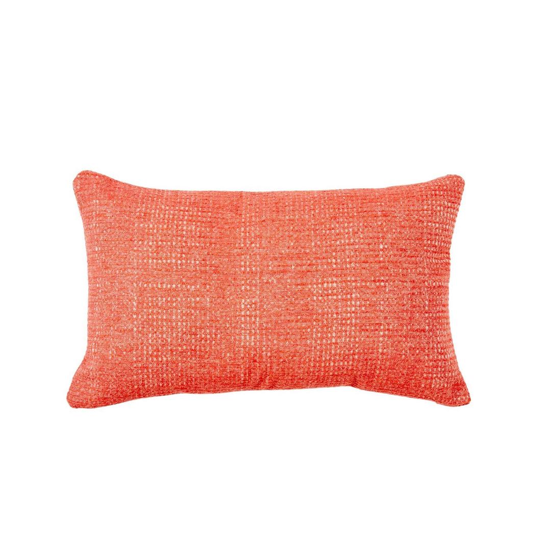 Classic Cushions 20" x 12" Imprint Grid Sunset Lumbar Sunbrella Outdoor Pillow