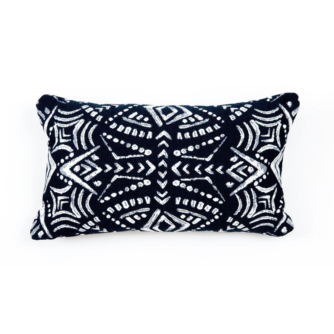 Classic Cushions 20" x 12" Native Blues Lumbar Sunbrella Outdoor Pillow