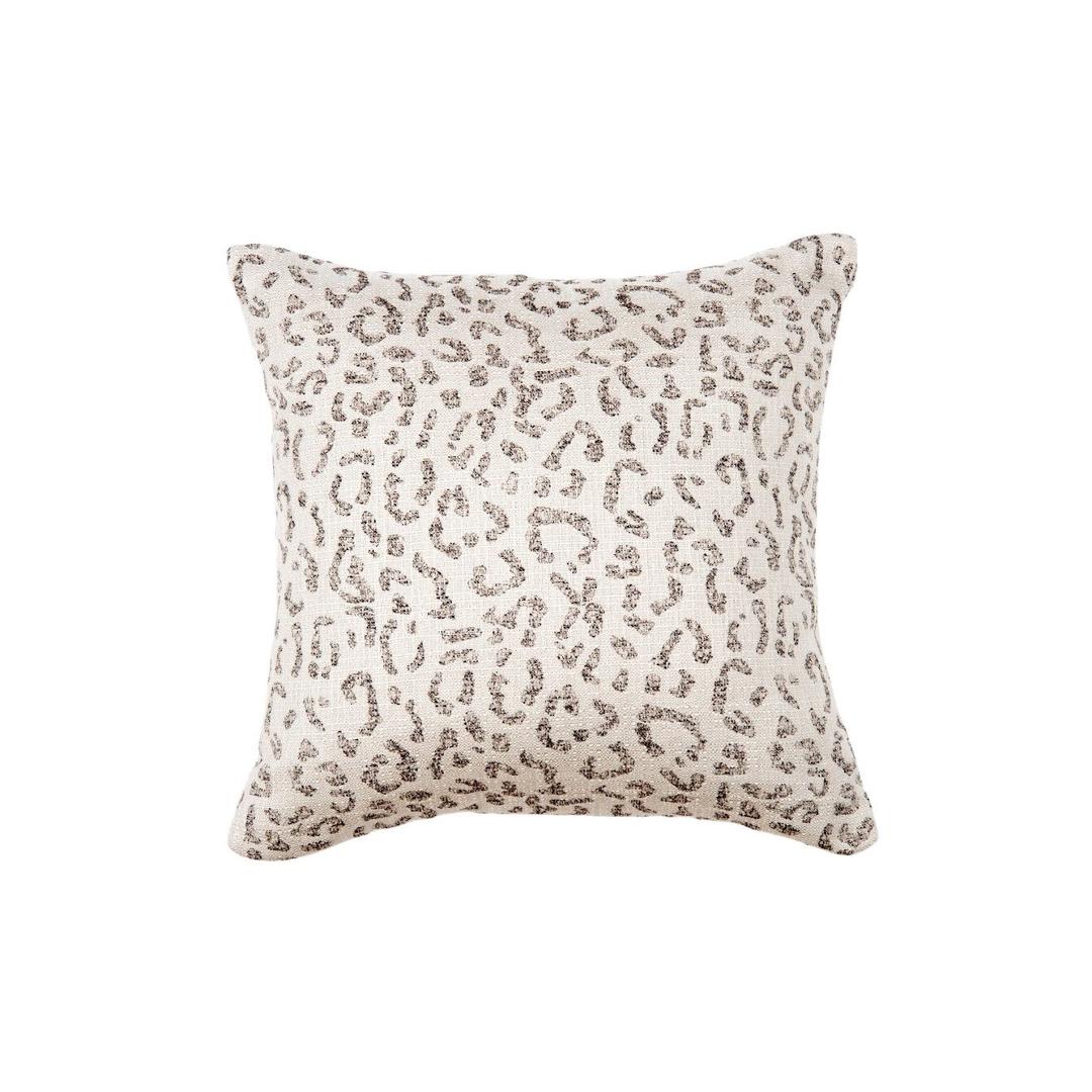 Classic Cushions 20" x 20" Safari Spot Mocha Sunbrella Outdoor Pillow