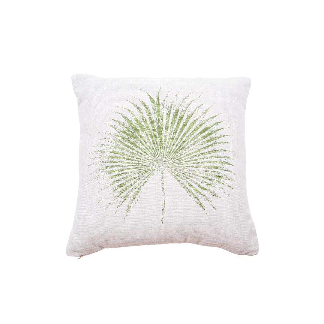 Classic Cushions 20" x 20" Cyperus Palm Green Sunbrella Outdoor Pillow