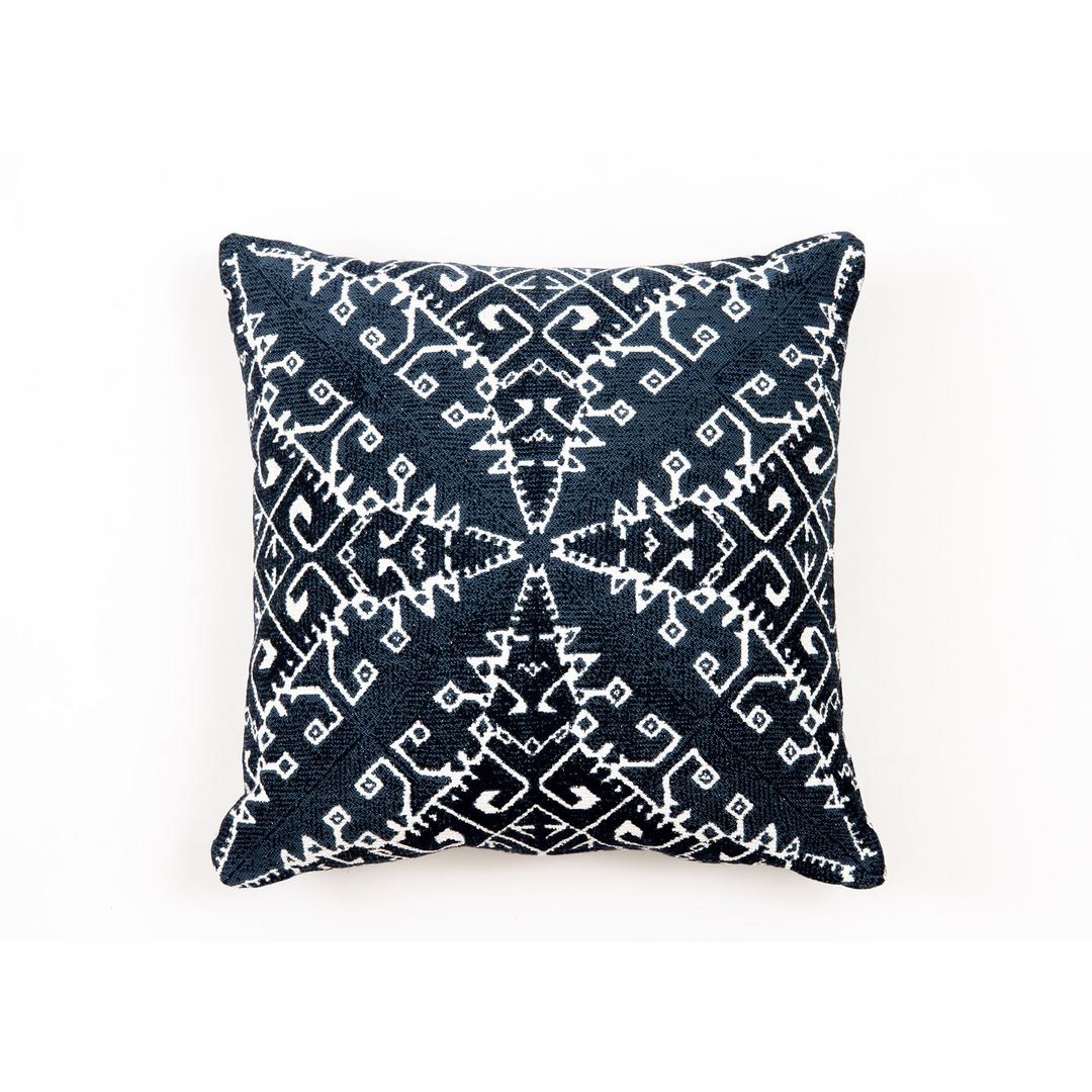 Classic Cushions 20" x 20" Mosaic Indigo Sunbrella Outdoor Pillow