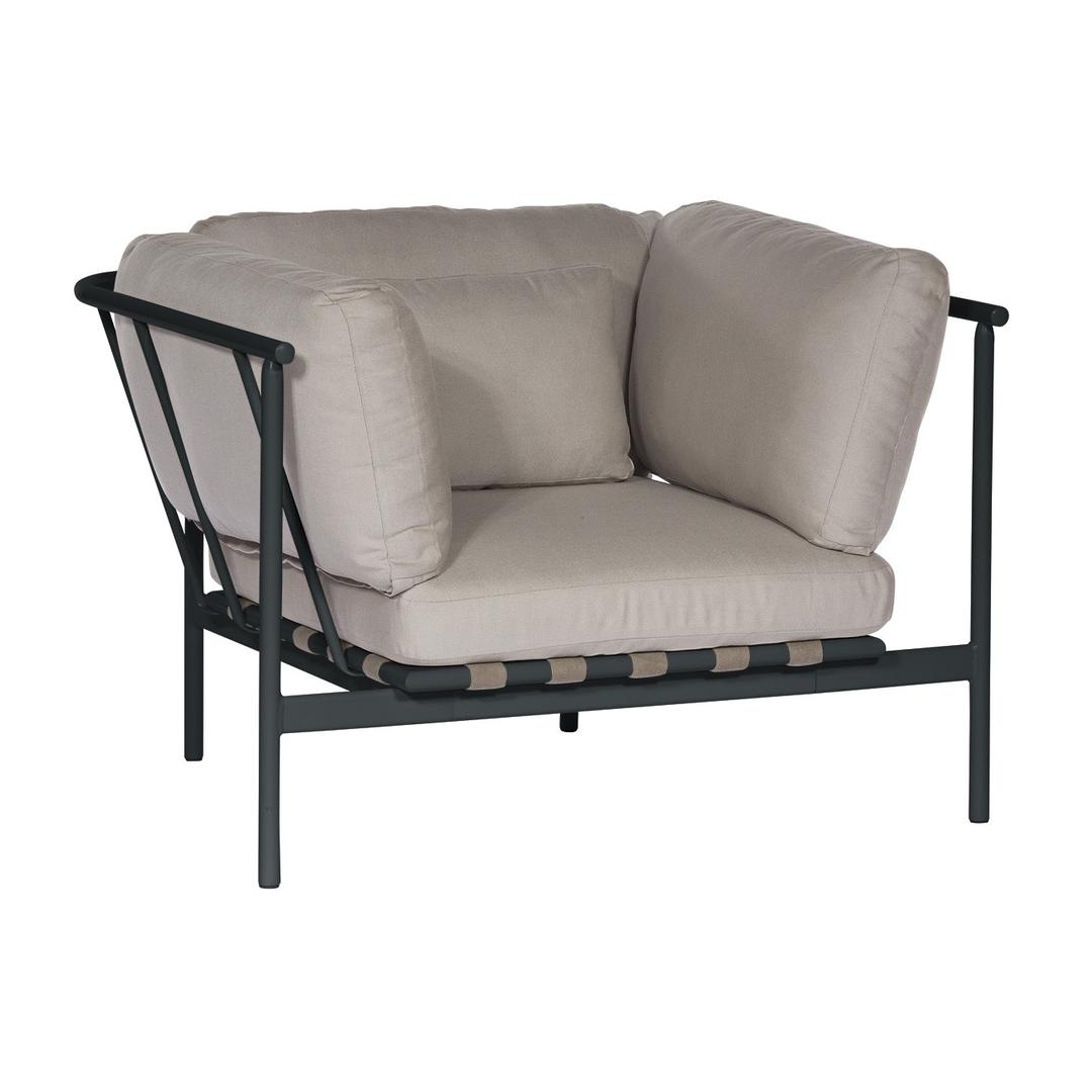 Barlow Tyrie Around Deep Seating Lounge Chair - Aluminum Arms