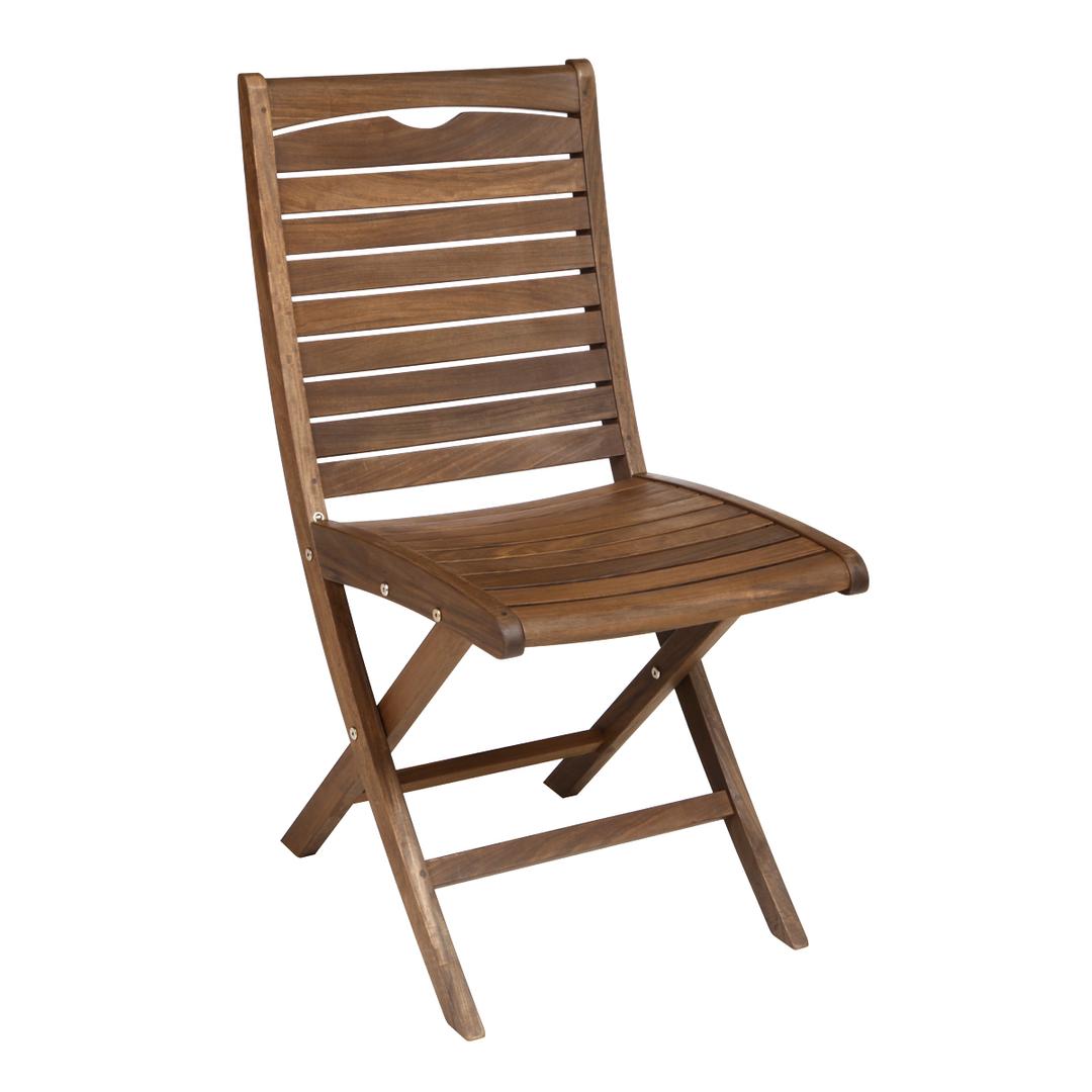 Jensen Outdoor Topaz Folding Ipe Wood Dining Side Chair