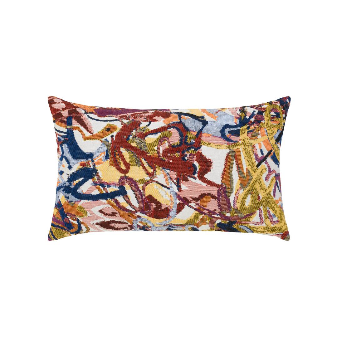 Elaine Smith 20" x 12" Graffiti Double Sided Sunbrella Outdoor Pillow