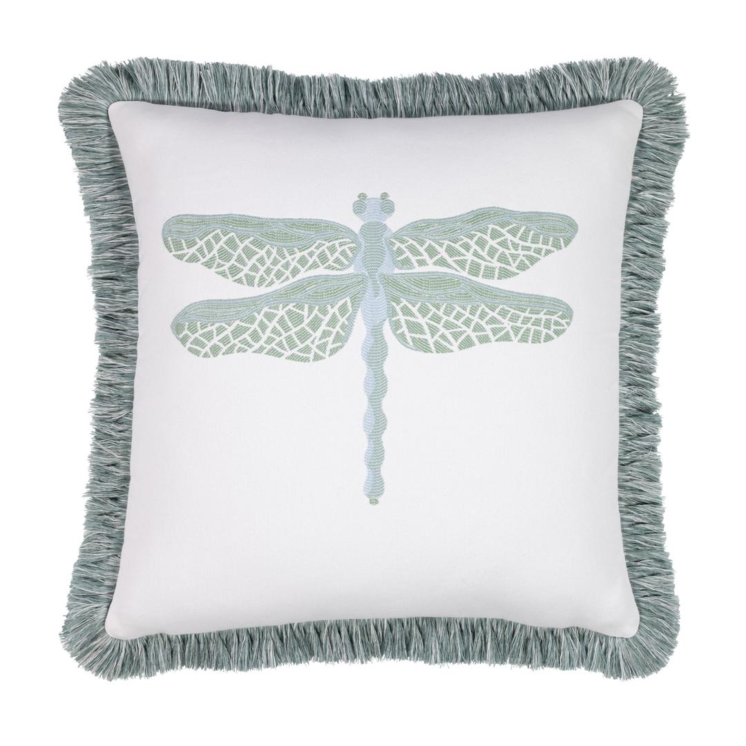 Elaine Smith 20" x 20" Dragonfly Surf Sunbrella Outdoor Pillow