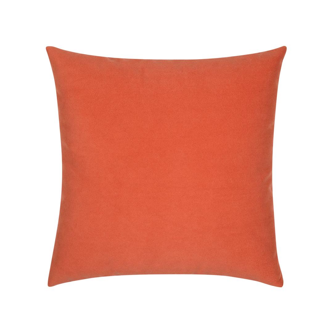 Elaine Smith 20" x 20" Lush Velvet Papaya/Tiffany Sunbrella Outdoor Pillow