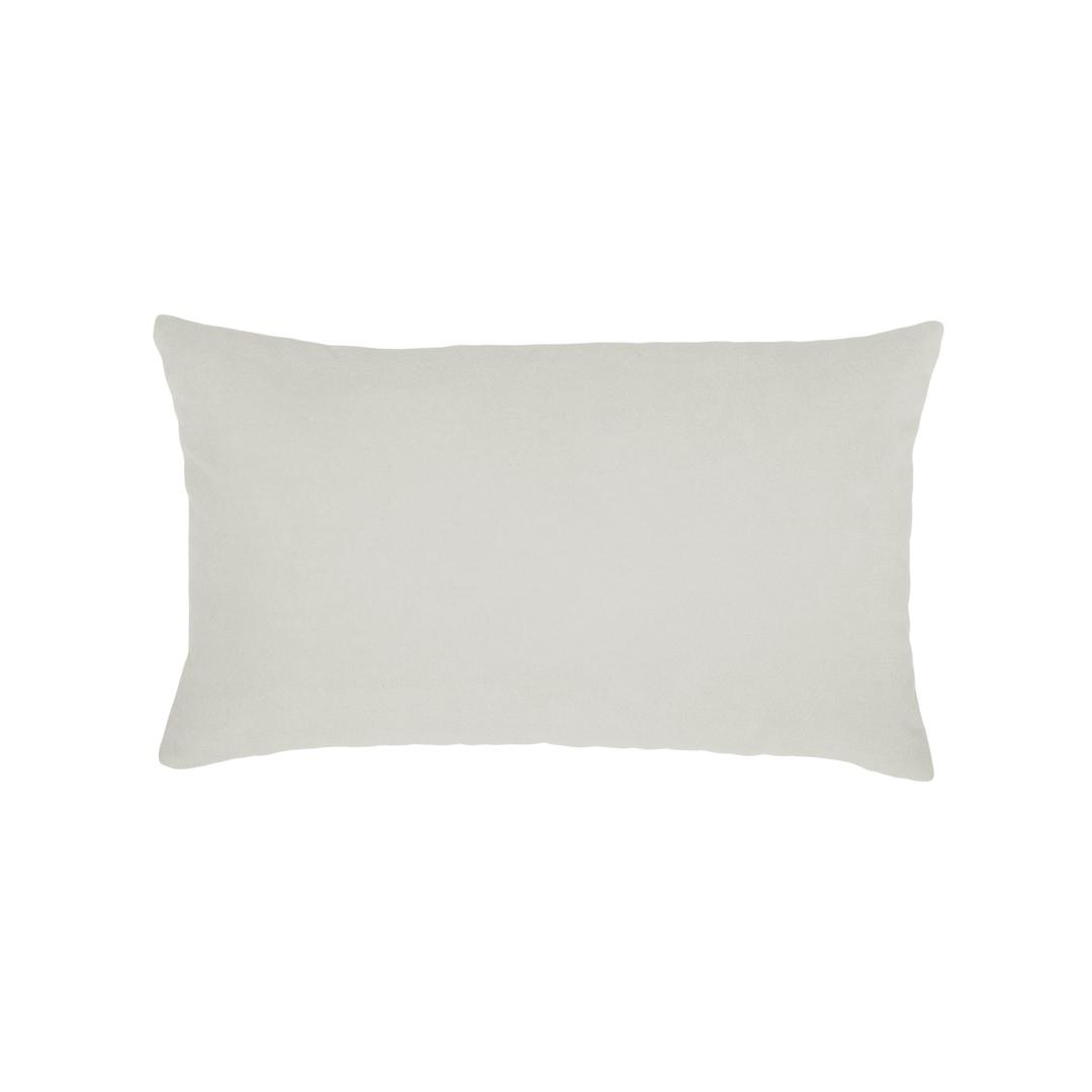 Elaine Smith 20" x 12" Lush Velvet Oatmeal Sunbrella Outdoor Pillow