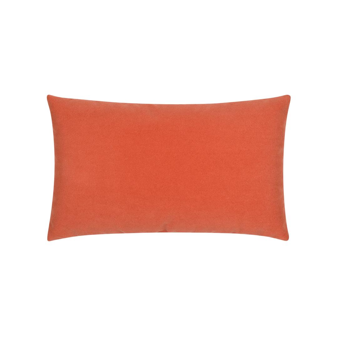 Elaine Smith 20" x 12" Lush Velvet Papaya/Tiffany Sunbrella Outdoor Pillow