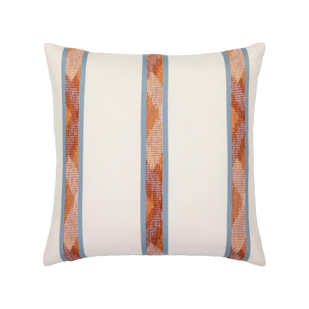 Elaine Smith 20" x 20" Batik Stripe Sunbrella Outdoor Pillow