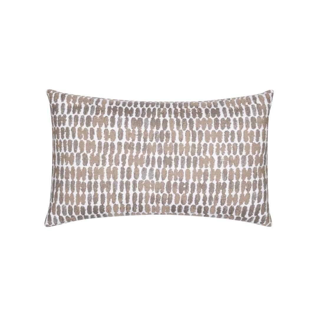 Elaine Smith 20" x 12" Thumbprint Latte Sunbrella Outdoor Pillow