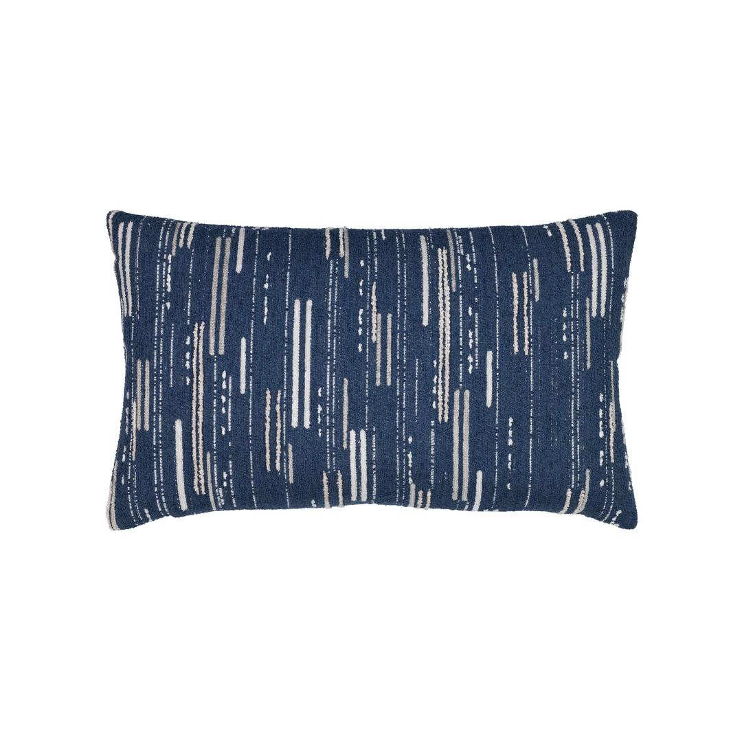 Elaine Smith 20" x 12" Connection Indigo Sunbrella Outdoor Pillow