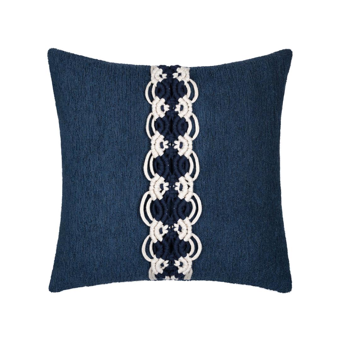 Elaine Smith 20" x 20" Distinct Indigo Sunbrella Outdoor Pillow