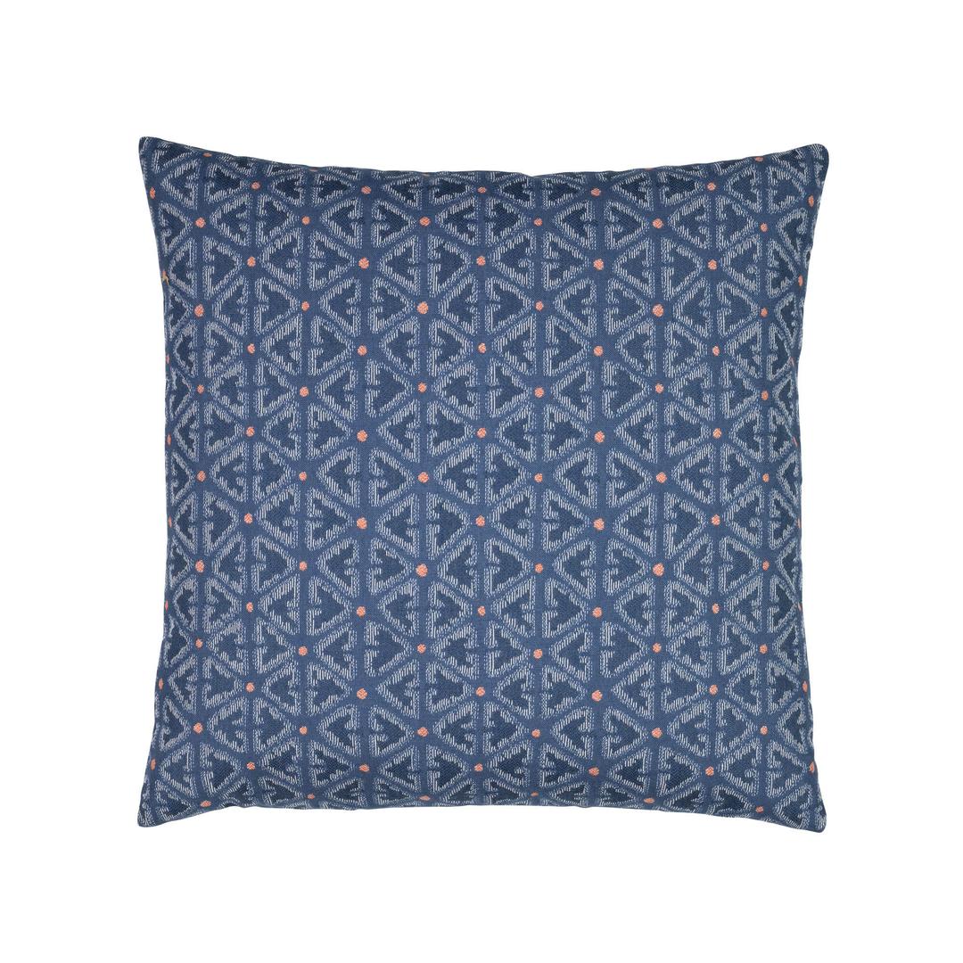 Elaine Smith 20" x 20" Intricate Denim Sunbrella Outdoor Pillow