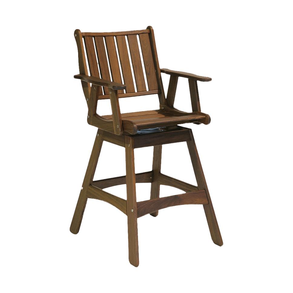 Jensen Outdoor Heritage Integra Ipe Wood Counter Armchair
