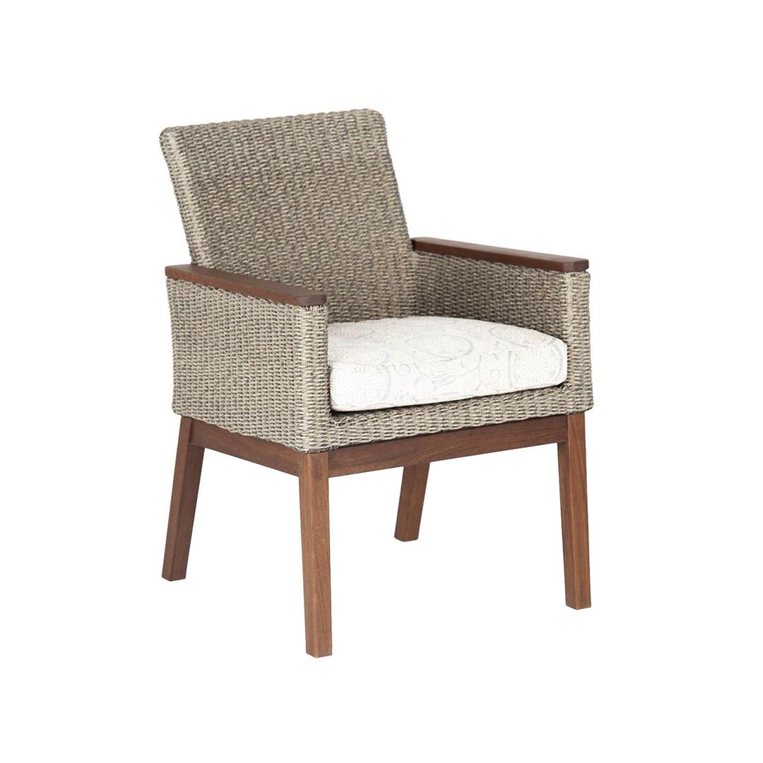 Jensen Outdoor Coral High Back Woven Dining Armchair - Natural