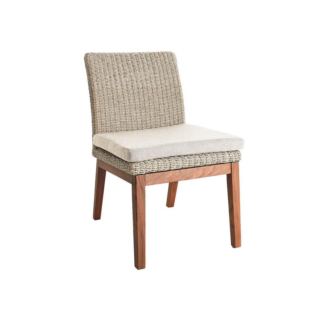 Jensen Outdoor Coral High Back Woven Dining Side Chair - Natural
