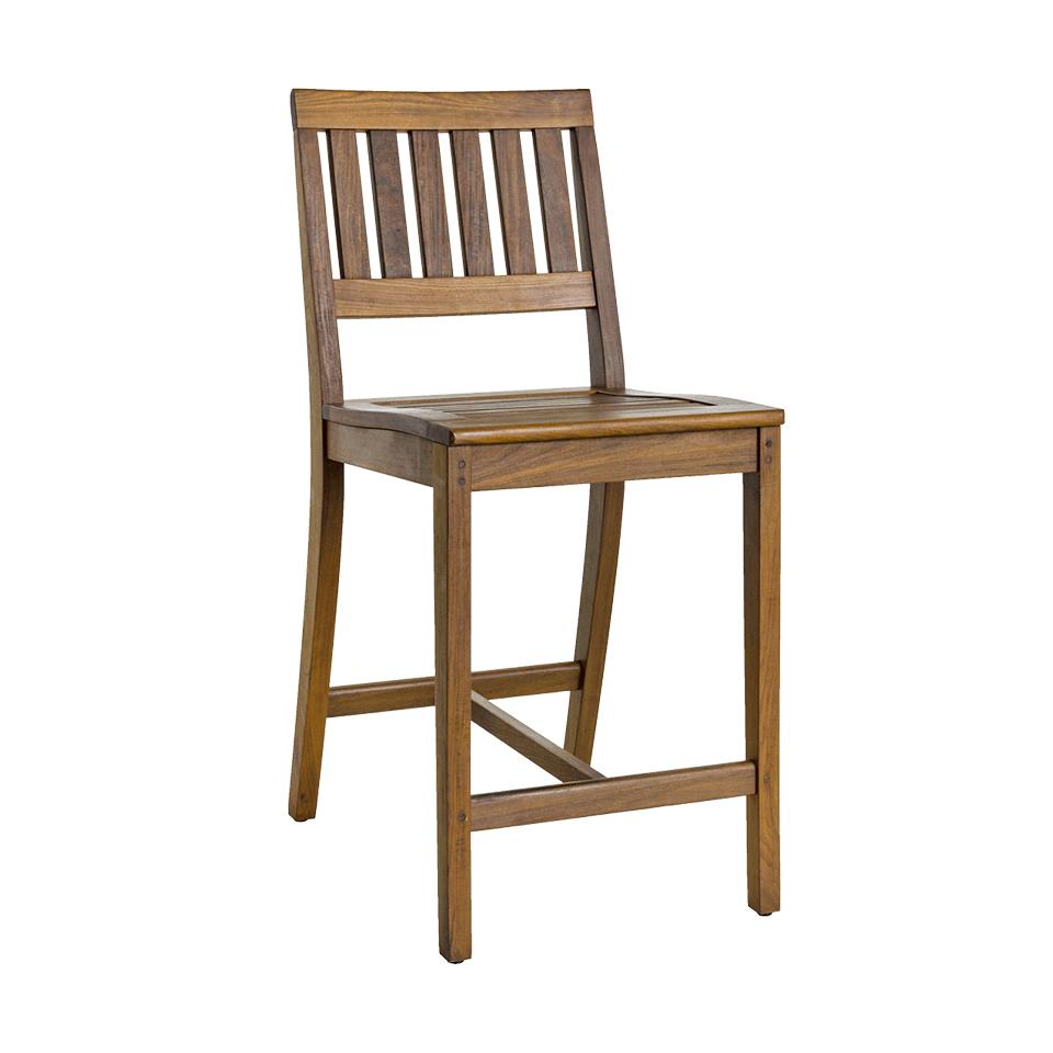 Jensen Outdoor Richmond Ipe Wood Counter Side Chair