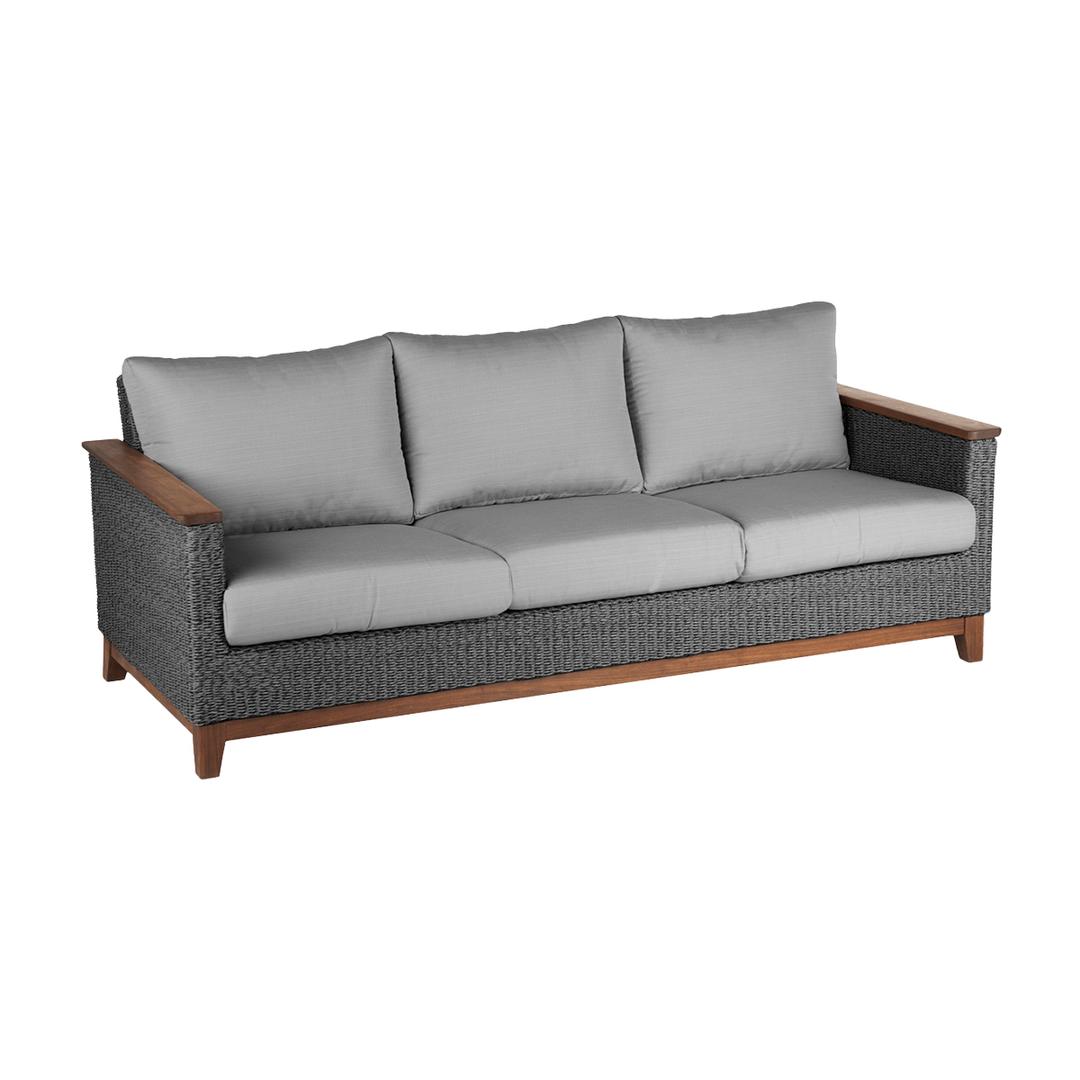 Jensen Outdoor Coral Woven Sofa - Gray