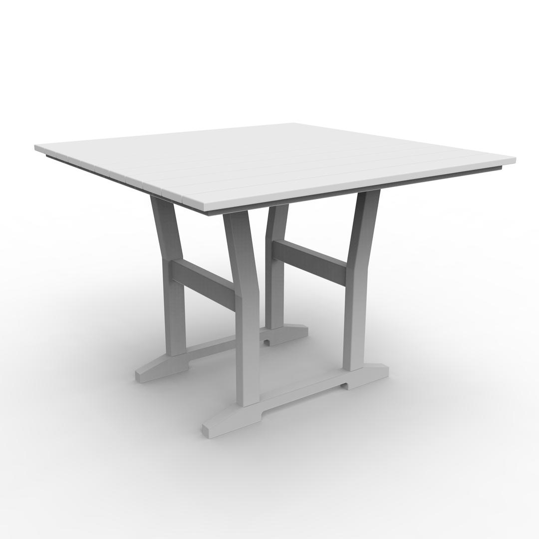Seaside Casual Coastline Café 40" Recycled Polymer Square Dining Table