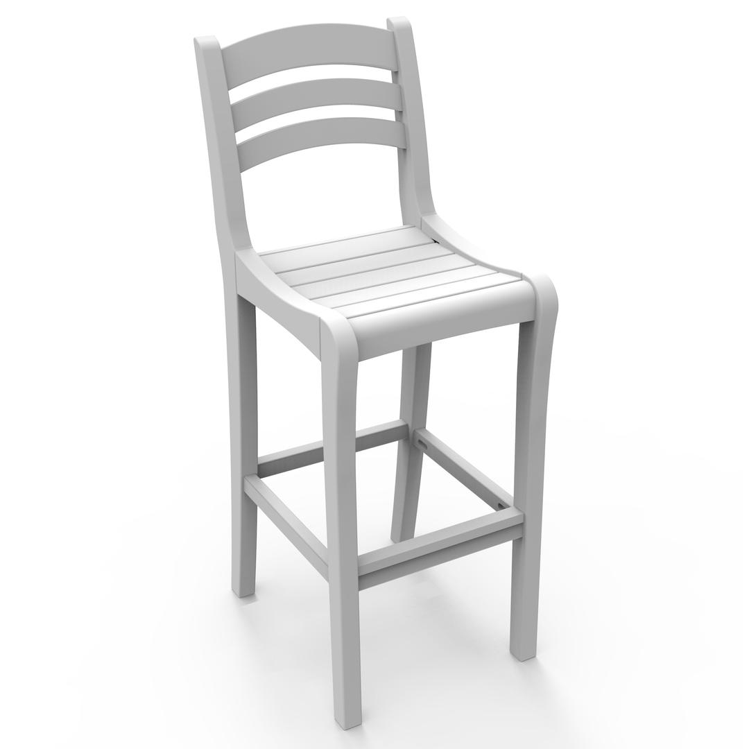 Seaside Casual Charleston Recycled Polymer Bar Side Chair - Set of 2