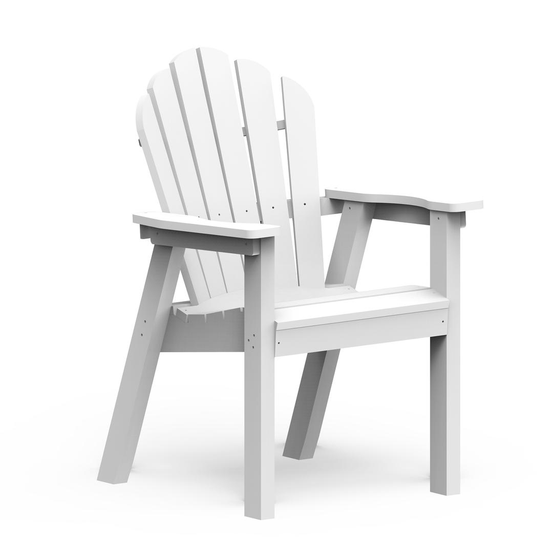 Seaside Casual Classic Adirondack Recycled Polymer Dining Armchair
