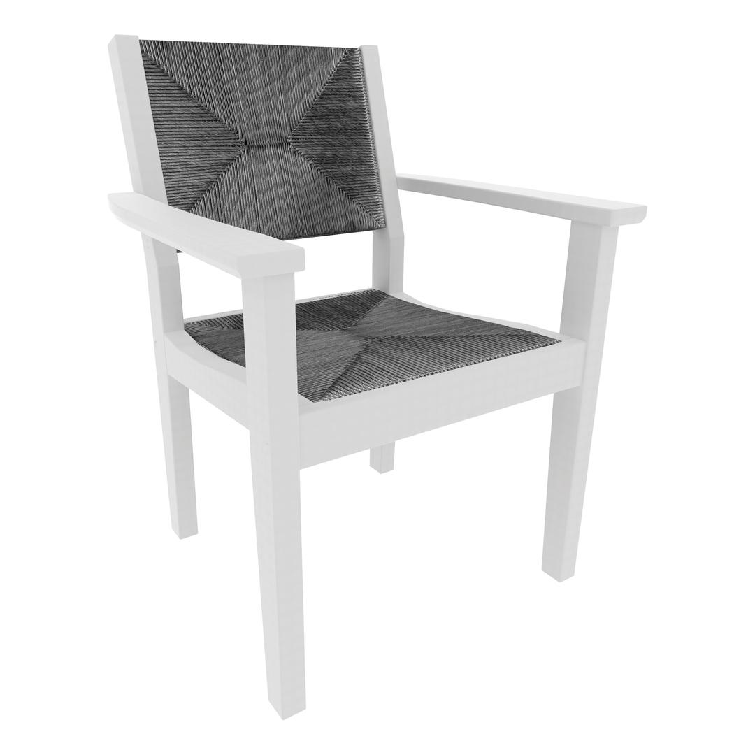 Seaside Casual Greenwich Woven Recycled Polymer Dining Armchair