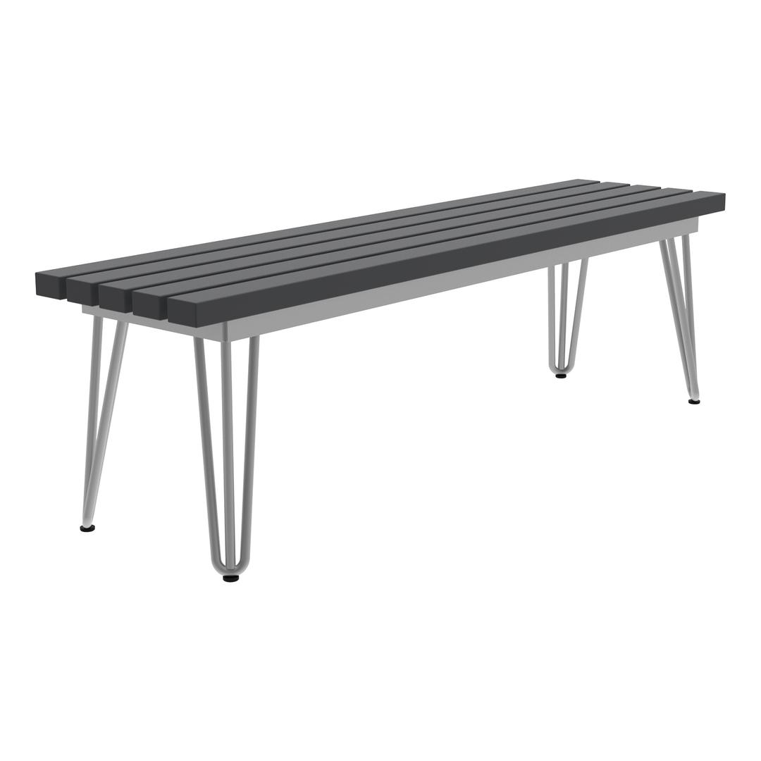 Seaside Casual HIP 60" Backless Aluminum Bench