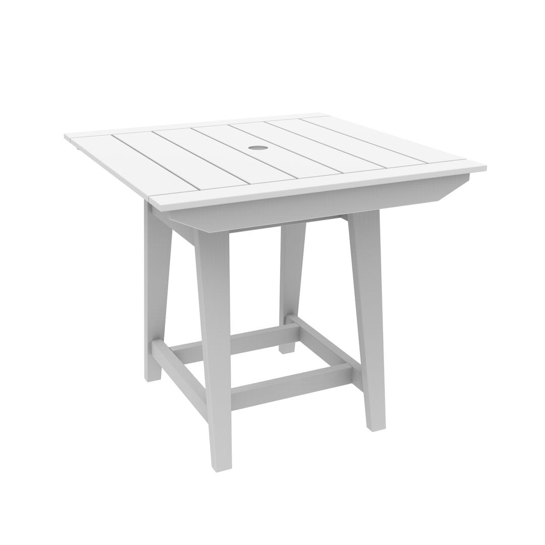 Seaside Casual MAD 40" Recycled Polymer Square Balcony Table