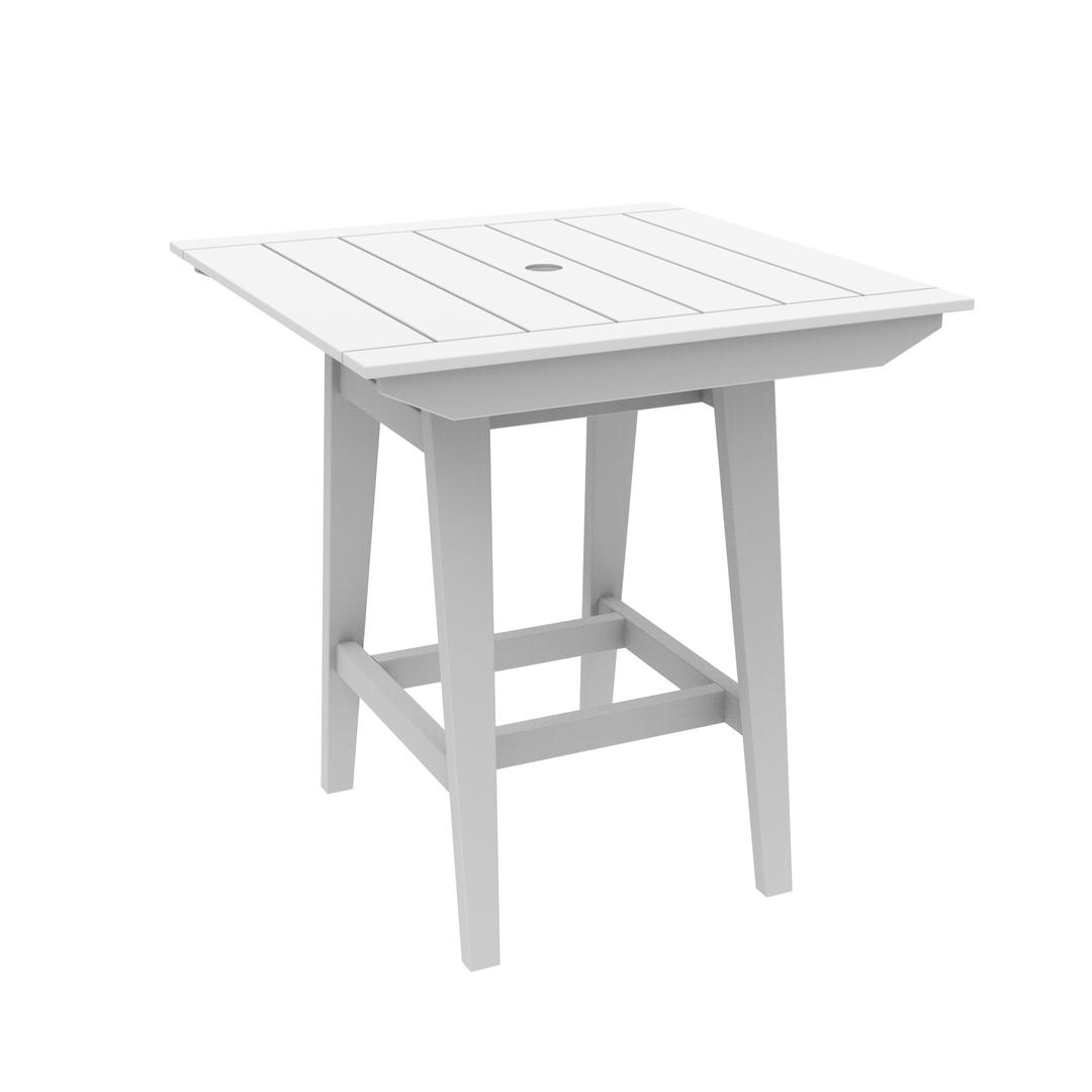 Seaside Casual MAD 40" Recycled Polymer Square Bar Table