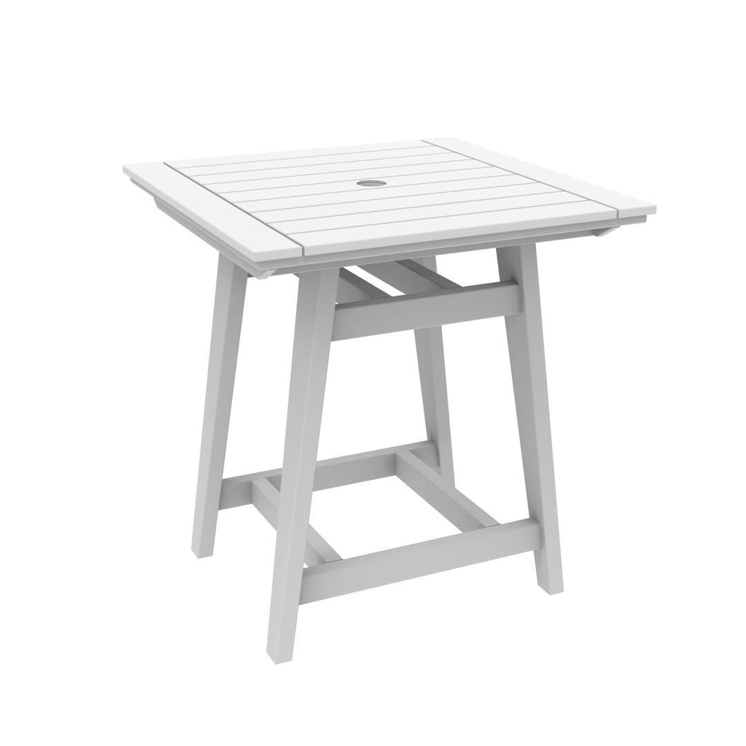 Seaside Casual MAD 33" Recycled Polymer Square Balcony Table
