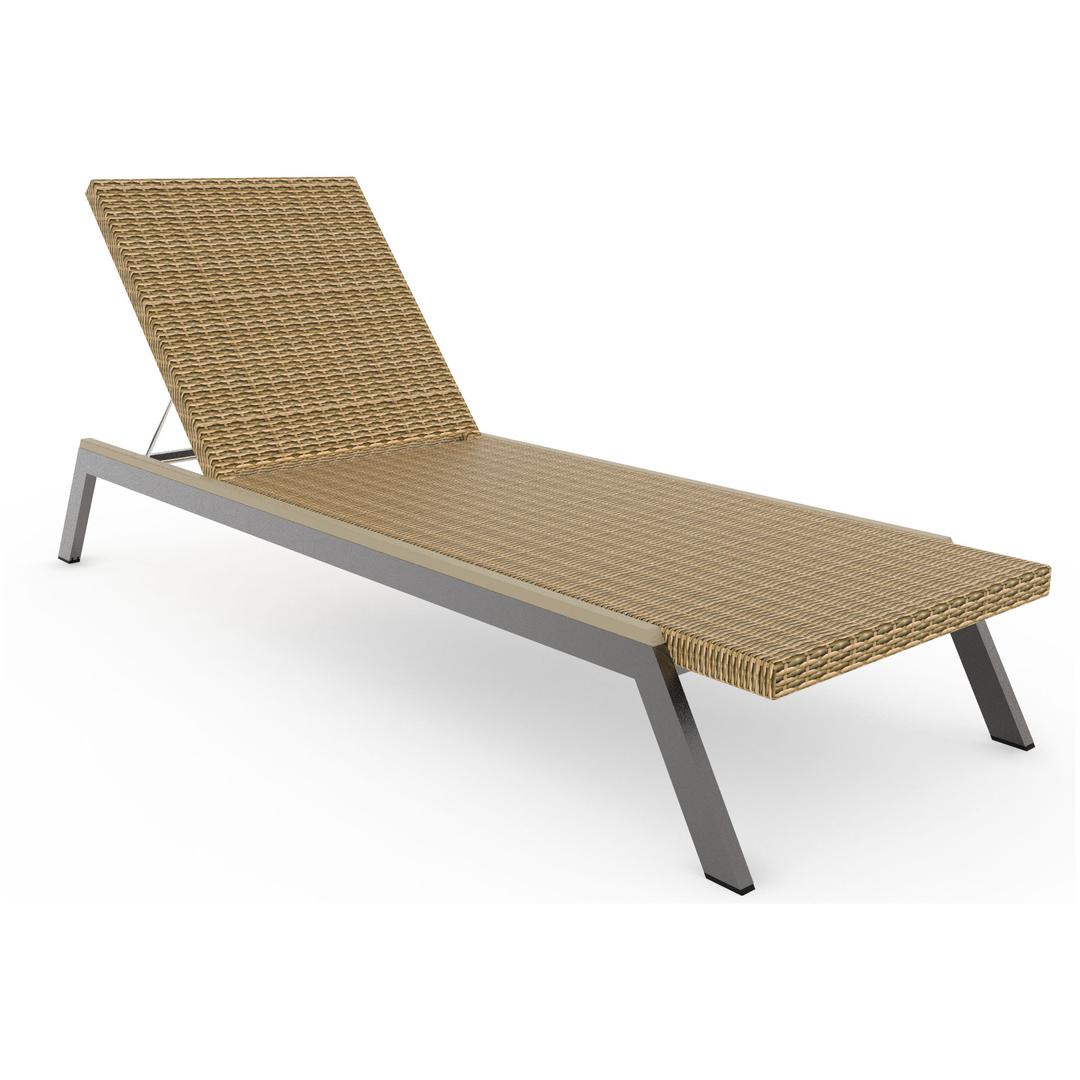 Seaside Casual MAD Recycled Polymer Woven Chaise Lounge