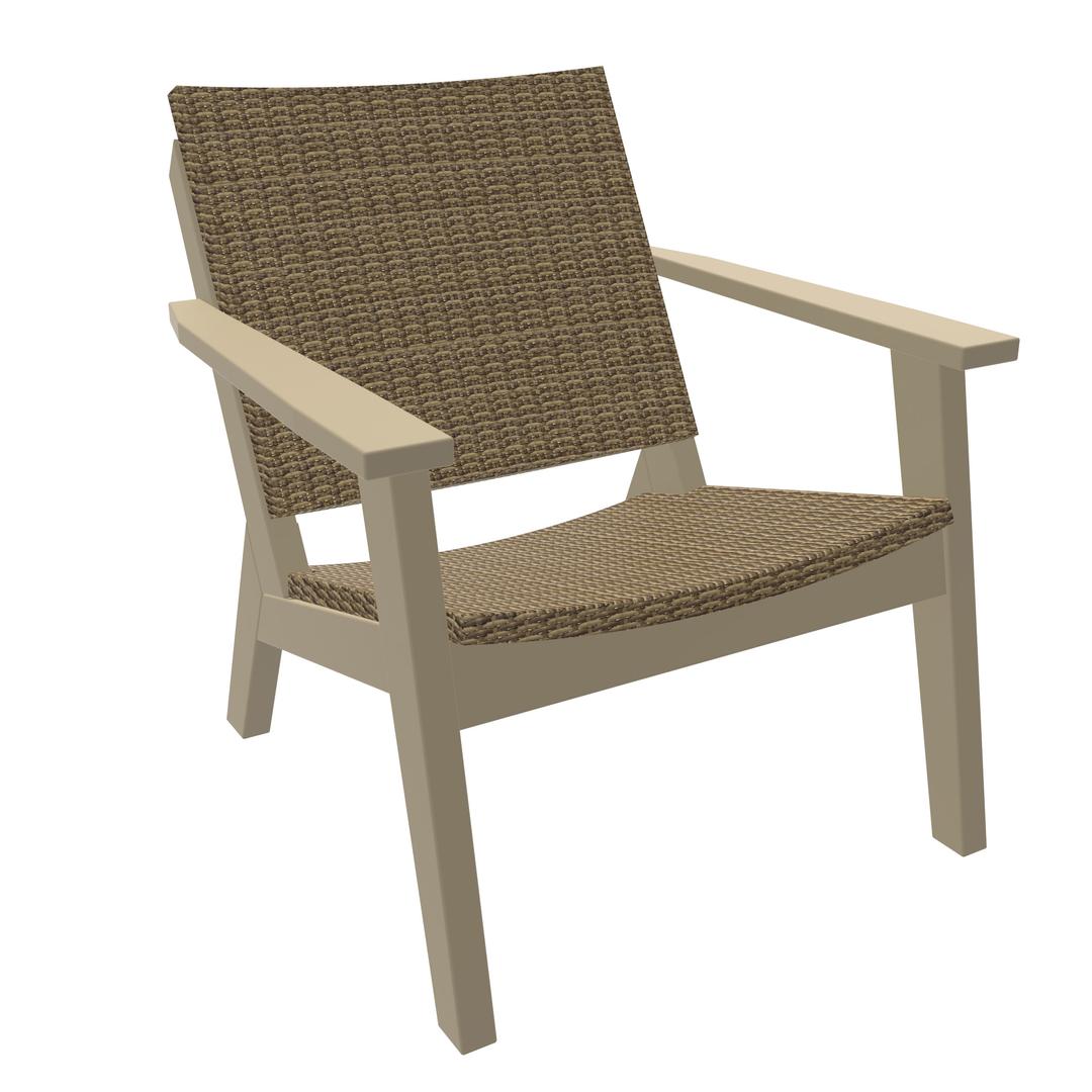 Seaside Casual MAD Recycled Polymer Woven Chat Chair