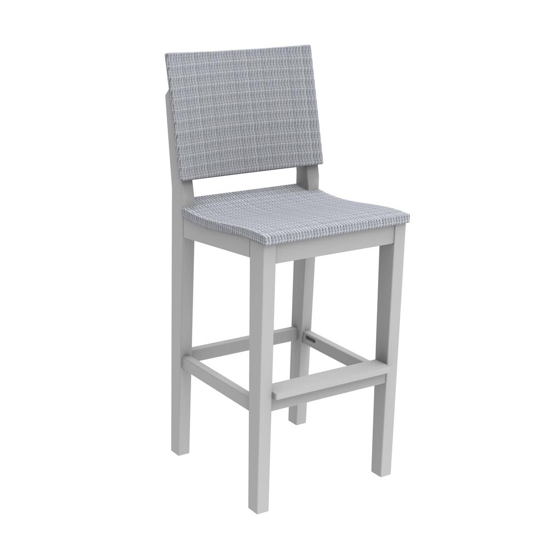 Seaside Casual MAD Recycled Polymer Woven Bar Side Chair