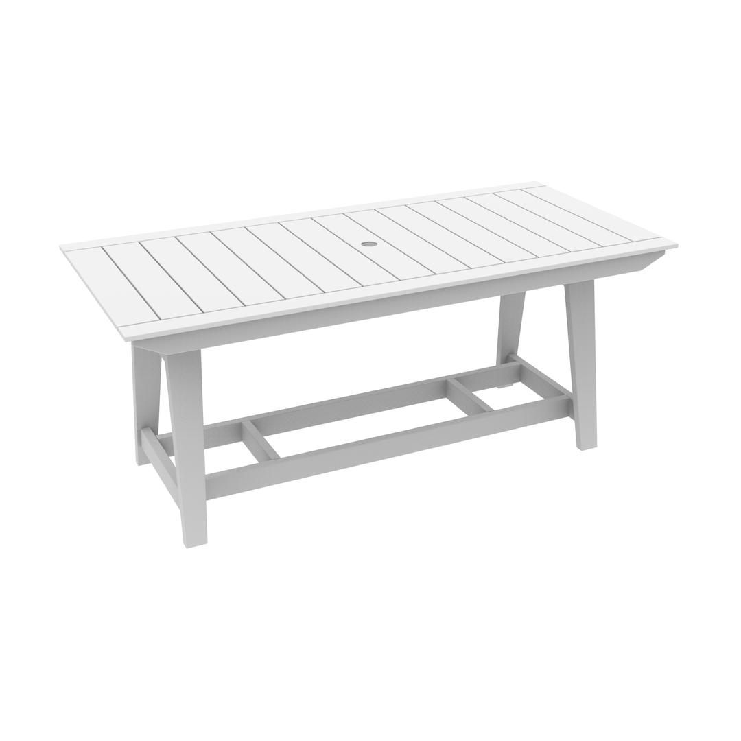 Seaside Casual MAD 85" Recycled Polymer Rectangular Balcony Table