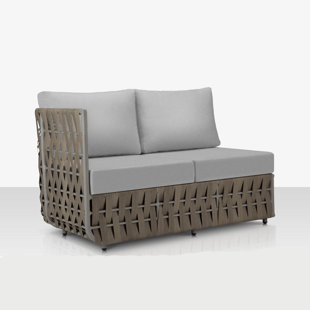 Source Furniture Scorpio Woven Right Arm Love Seat Outdoor Sectional Unit