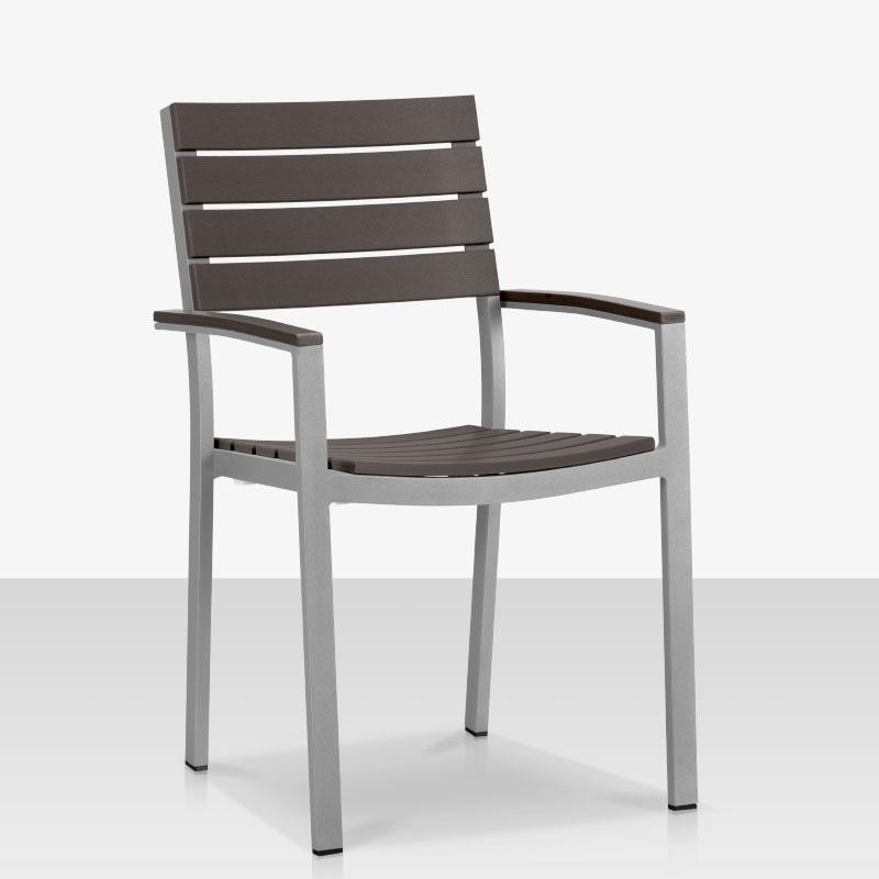 Source Furniture Vienna Stacking Aluminum Dining Armchair