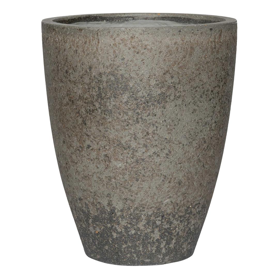 Pottery Pots Stone Ben 18" Round Ficonstone Planter Pot - Dioriet Grey