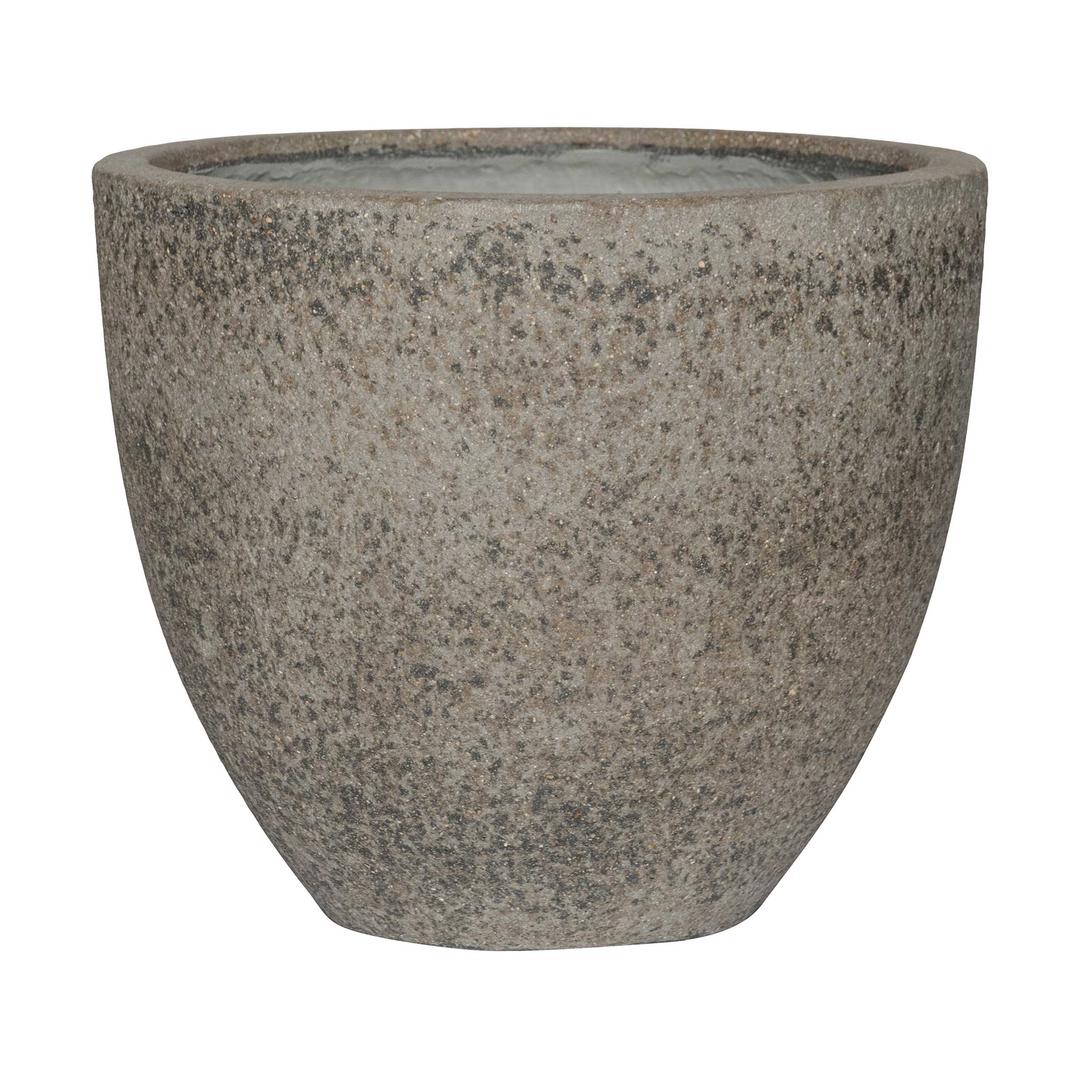 Pottery Pots Stone Jesslyn 13" Round Ficonstone Planter Pot - Dioriet Grey