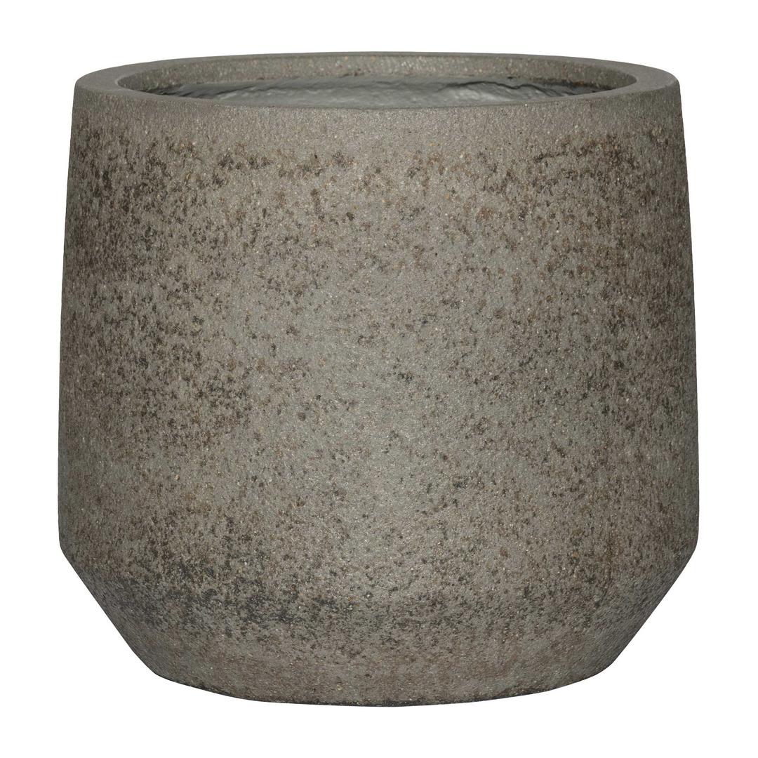 Pottery Pots Stone Harith 16.5" Round Ficonstone Planter Pot - Dioriet Grey