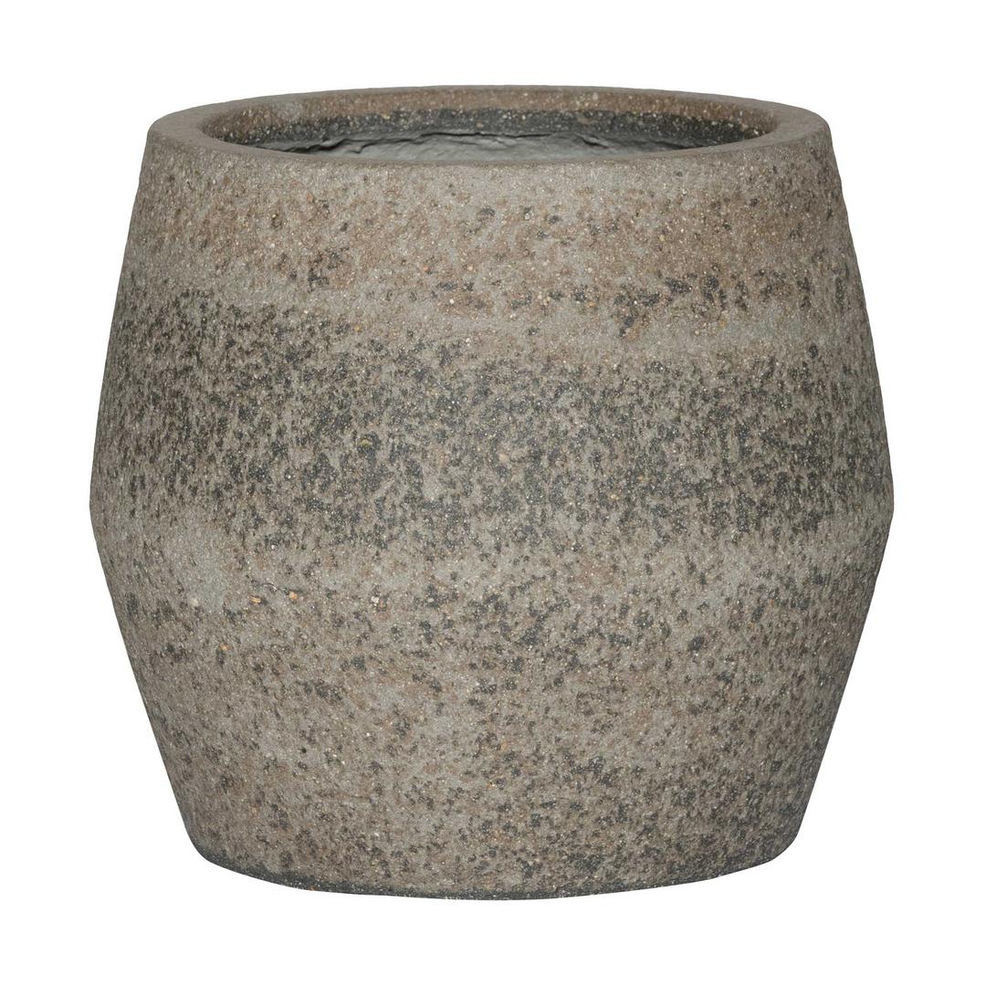 Pottery Pots Stone Harley 14" Round Ficonstone Planter Pot - Dioriet Grey