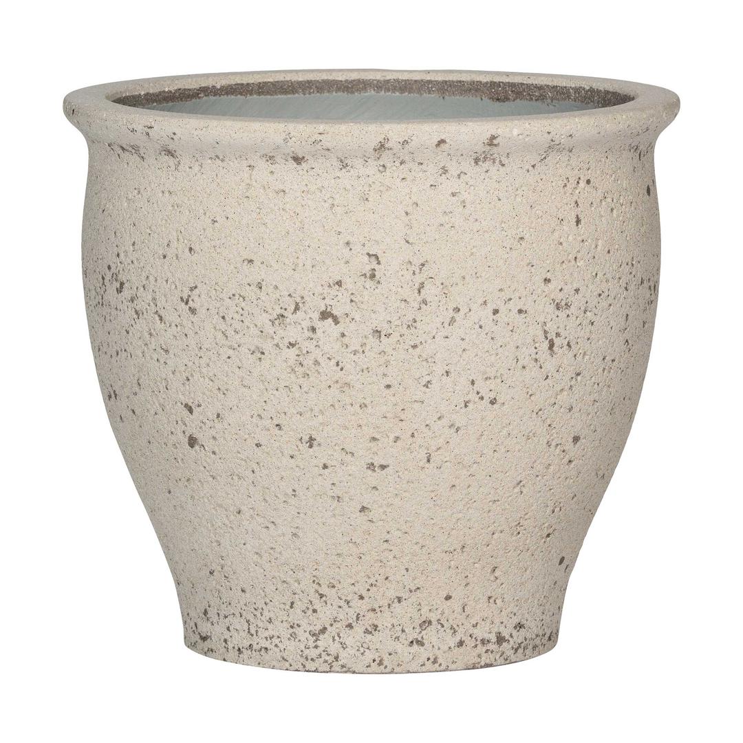 Pottery Pots Mediterranean Poseidon 16.5" Round Ficonstone Planter Pot