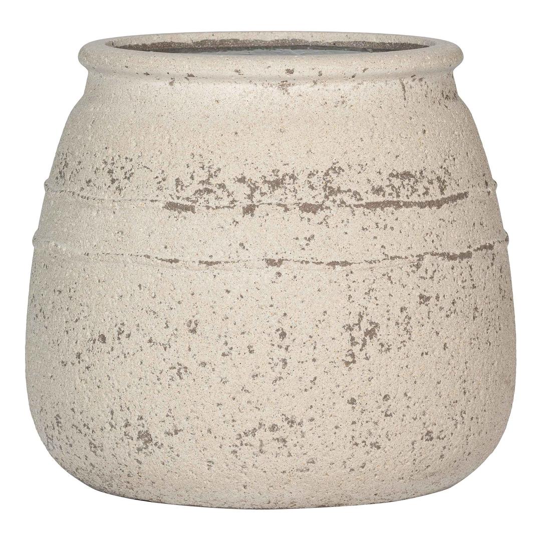 Pottery Pots Mediterranean Hestia 20.5" Round Ficonstone Planter Pot